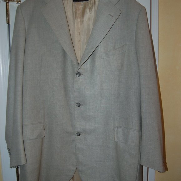 Vincent Nicolosi Handmade Fine Linen Blazer Sz 46 - Picture 1 of 8